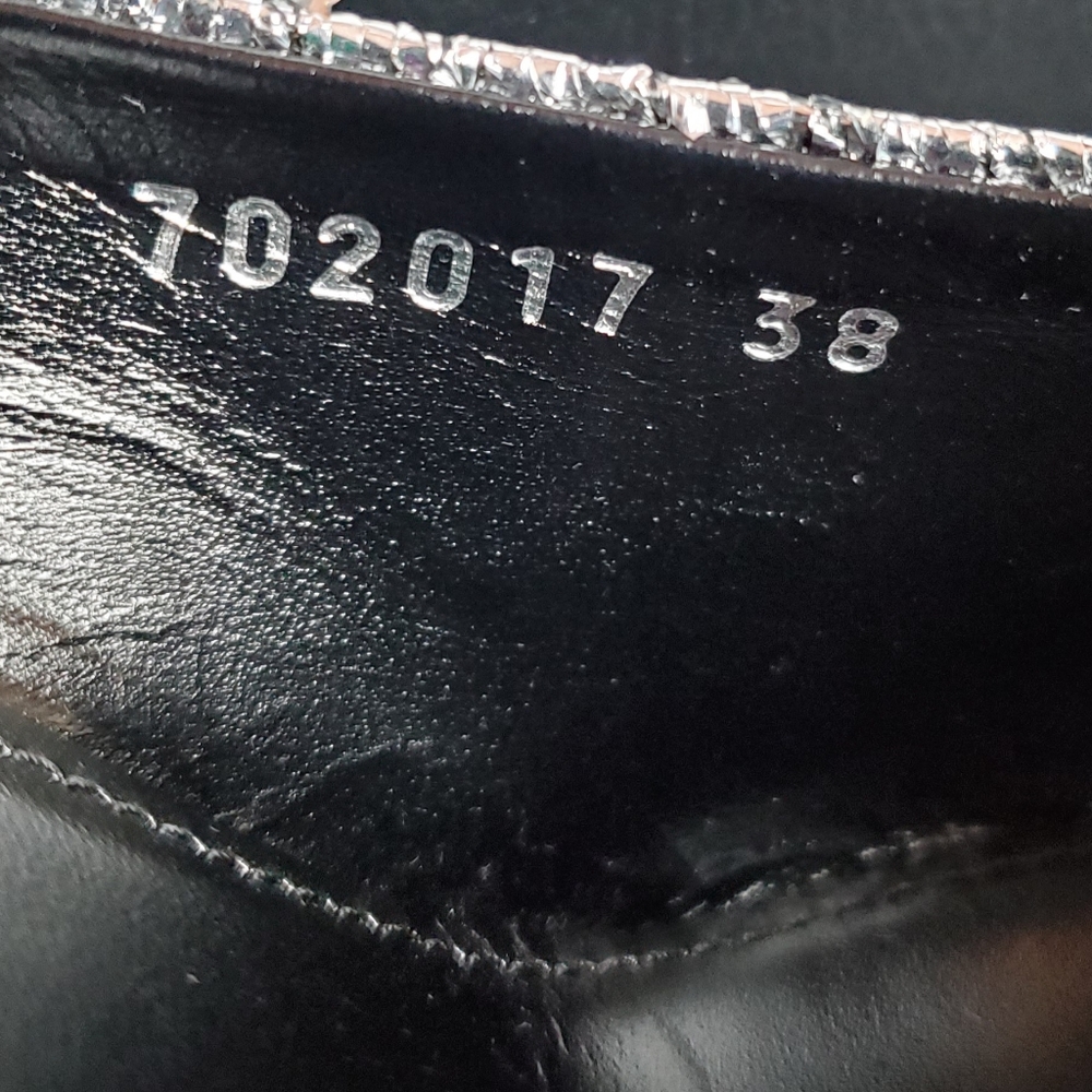 Balenciaga Sq Knife Mule Heels Silzer Sz38 Brand New - Picture 7 of 13